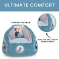 Disney Frozen Cozee Fluffy Chair by Delta Children, Toddler Size (for Kids Up to 6 Years Old