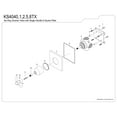 thumbnail image 3 of Kingston Brass KS4041TX French Country Single-Handle Six-Way Diverter Valve with Square Trim Kit, Polished Chrome, 3 of 4