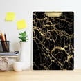 thumbnail image 5 of FMSHPON Golden Marble Clipboard Hardboard Wood Nursing Clip Board and Pull for Standard A4 Letter 13x9 inches, 5 of 7