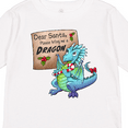 thumbnail image 4 of Inktastic Dear Santa, Please Bring Me a Dragon- Christmas wish Boys or Girls Long Sleeve Toddler T-Shirt, 4 of 5