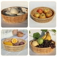 thumbnail image 6 of SENSETH Bread Storage Basket Wicker Woven Storage Holder Snacks Serving Round Basket for Home Kitchen, 6 of 7