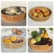 thumbnail image 2 of Cesta de mimbre tejida para guardar pan, ideal para servir aperitivos y otros artículos de cocina., 2 of 8