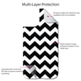 thumbnail image 4 of DistinctInk Custom SKIN / DECAL compatible with OtterBox Defender for iPhone 11 (6.1" Screen) - Black & White Chevron Stripes - Chevron Stripes Pattern, 4 of 5