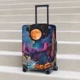 thumbnail image 6 of Pofeuu Fantasy Cosmic Landscape Print Luggage Suitcase Cover Protector Luggage Washable Covers Aesthetic for 18/24/28/32 inch Luggage（No luggage included）-X-Large, 6 of 7