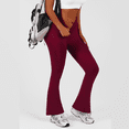 thumbnail image 3 of Womens Flared Yoga Pants, High Waisted Flare Leggings Bottom Bootcut Yoga Pants, 3 of 6