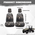 thumbnail image 7 of KUIFORTI Deer Head UTV Seat Covers Polyester Seats Cover with Headrest Covers Outdoor Seat Cover Set Elastic Fabrics Compatible with Yamaha Rhino 700 660 450 2004-2021, 7 of 7