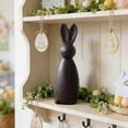 thumbnail image 5 of Vintage Easter Rabbit Figurine, Black Wooden Rabbit, Easter Table Centerpiece, Easter Rabbit Ornament, Wooden Rabbit Decor for Home, Shelf, Tabletop Decor & Easter Gifting, 1pc, 5 of 6