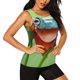 thumbnail image 2 of Fotbe Flying Frog On Branch Blusas Sin Mangas para Mujer – Estilo Casual, Corte Suelto, Slim-Fit, Cuello Redondo Deportivo, Tops de Verano para Gimnasio y Yoga-XX-Large, 2 of 7