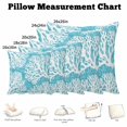 thumbnail image 5 of Throw Pillow Covers, Aqua Blue Coastal Decorative Throw Pillow Covers 18x18 Inch, Summer Nautical Ocean Beach Square Linen Pillow Cases for Couch/Living Room/Sofa, 5 of 9