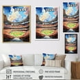 thumbnail image 4 of Designart "modern Baseball Stadium II" Cityscapes Wall Art Living Room, 4 of 5