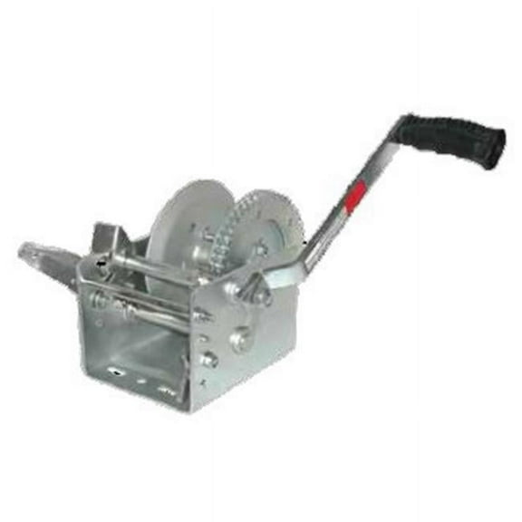 JIF Marine W2000DS-W 2000 lbs Trailer & Solid Dual Gear Drive Winch