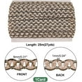 thumbnail image 6 of 21 Yards Gimp Braid Trim 10mm Cord Filigree Polyester Lace Ribbon Woven Fabric Trim Lace Trim Upholstery Trim for Costume DIY Crafts Sewing Jewelry Making Home Decoration, 6 of 9