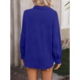 thumbnail image 4 of Spring And Summer Women's Wavy Texture Loose Fashion Shirt, 4 of 7