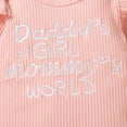 thumbnail image 5 of U·nikaka Infant Baby Girls Clothes Set Letter Print Romper +Pant +Headband Outfits 3PCS (0-18 Months), 5 of 8
