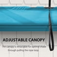 thumbnail image 5 of PURPLE LEAF 10' X 12' Outdoor Retractable Pergola Patio Metal Shelter with Sun Shade Canopy for Porch Beach Garden Pavilion Grill Gazebo Modern Yard Turquoise Blue Pergola, 5 of 8