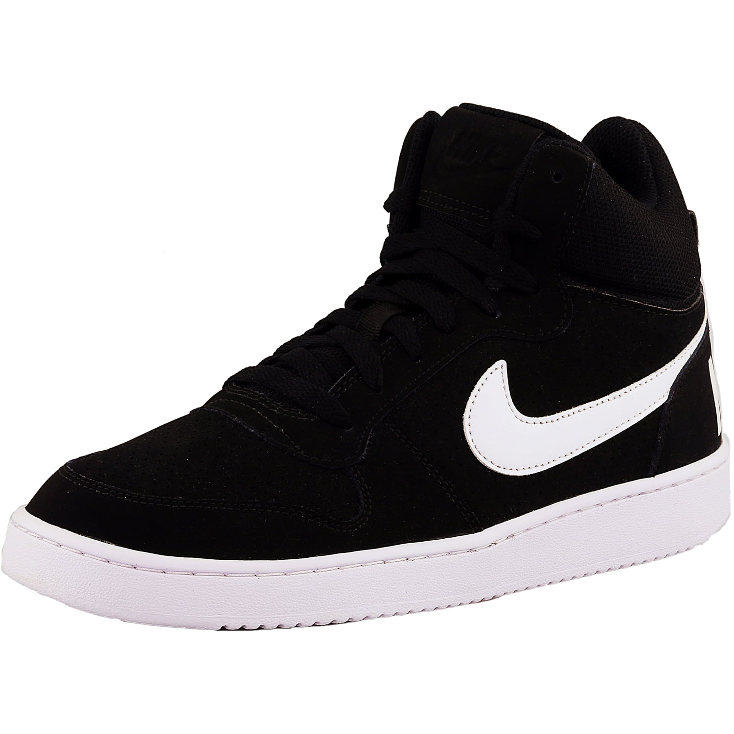 Nike Men's Court Borough Mid 010 Mid-Top Leather Basketball Shoe - 9M ...