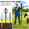 thumbnail image 7 of SOUMNS 17 inch Post Driver with Handles, Steel Heavy Duty Fence Post Driver, Black, 7 of 7