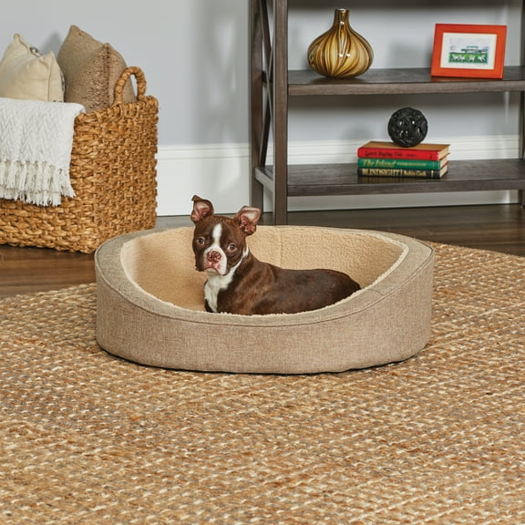 Small QuietTime Deluxe Hudson Pet Bed- Tan
