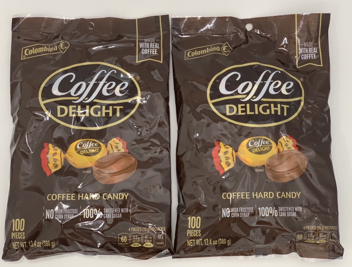 2PCK Colombina Coffee Delight Hard Candy 100ct Caramelo De Cafe 100ct
