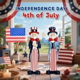 thumbnail image 5 of Ayieyill 2Pcs 4th of July Gnomes Decorations, Patriotic Fourth of July decorations(Red White and Blue ), 5 of 7