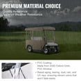 thumbnail image 3 of KFFKFF Golf Cart Cover 4 Passenger Outdoor Polyester Full Cover Waterproof & Dustproof Storage for EZ Go Club Yamaha Cart, 3 of 9