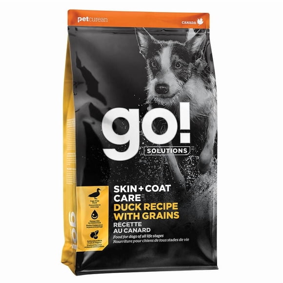 GO! SOLUTIONS, SKIN + COAT CARE Duck Recipe with Grains for dogs - Dry Dog Food