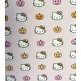 thumbnail image 3 of Hello Kitty Halloween Orange Pumpkin Hello Kitty Halloween Pink Throw Blanket Queen/Full 90"x90", 3 of 5