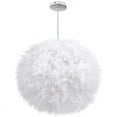 thumbnail image 1 of Feather Chandeliers For Living Room, Living Room Pendant Light With Soft Warm Light And Easy Installation, Inner Diameter 20 Cm Outer Diameter 30 Cm Height 30 Cm, 1 of 6