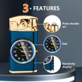 thumbnail image 3 of SKRFIRE Electric Arc Lighter, Windproof, Metal, Blue, 3 of 7