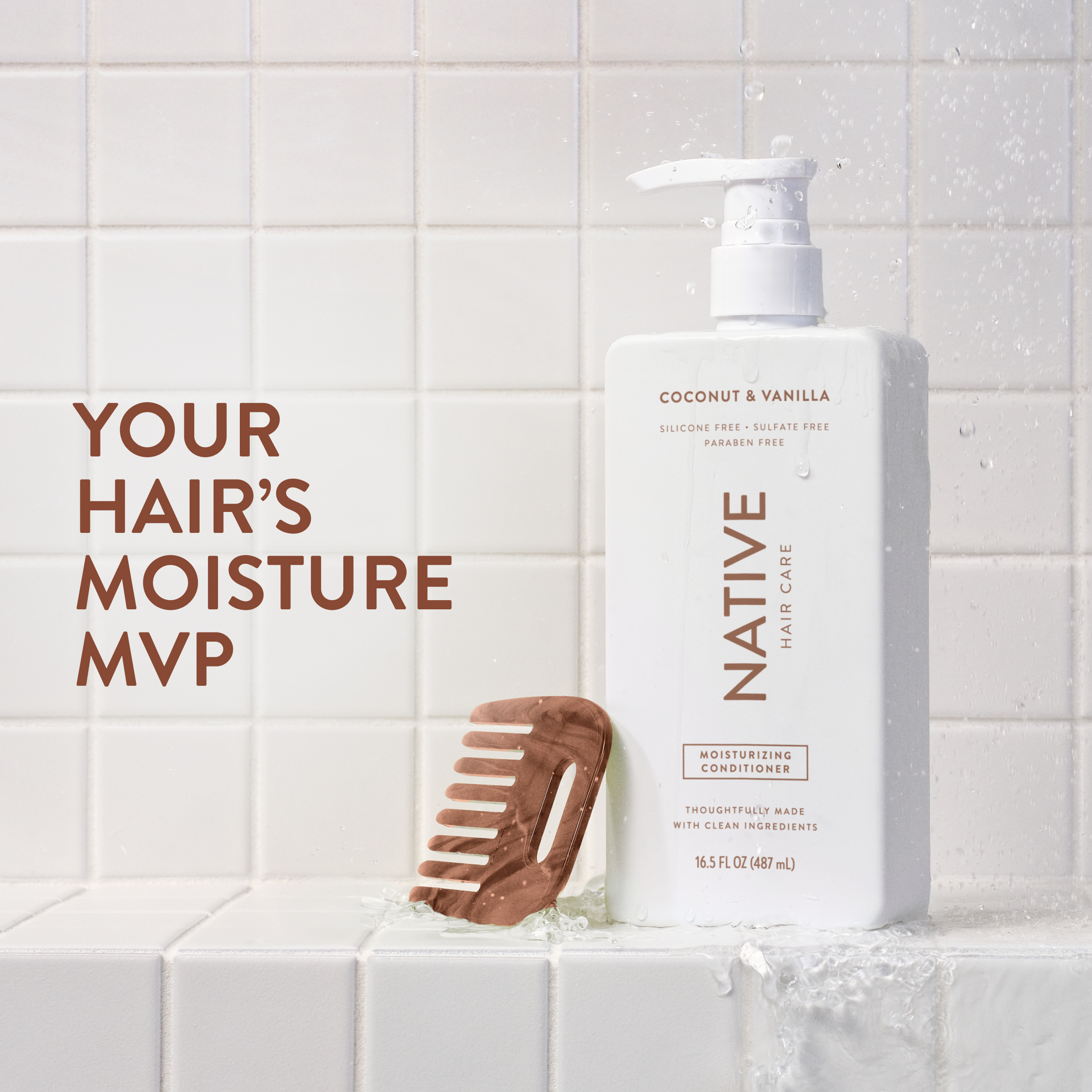 Native Moisturizing Conditioner, Coconut & Vanilla, 16.5 fl oz photo 2
