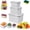 MIX, variant on Watermelon Container with Strainer, Individual Plastic Fruit Containers with Removable Colander, 4 in 1 Stackable Food Storage Containers with Lids, Easy to Clean for Fruits,Vegetables (M)