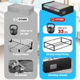 thumbnail image 5 of PayLessHere Under Bed Storage Containers 2-Pack Closet Organizers Foldable Storage Bins,Black, 5 of 8