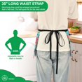 thumbnail image 5 of Watermelon Slice and Seed Server Apron with 3 Pockets Waterproof Waitress Waist Short Apron for Man Woman 12 Inches, 5 of 7