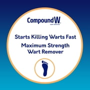 Compound W Maximum Strength One Step Plantar Wart Remover Foot Pads, Salicylic Acid, 20 Count