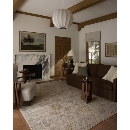 Loloi Milena Ivory / Granite 6'-3" x 9'-3" Area Rug