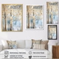 thumbnail image 4 of Designart "Treasured Gold And Blue Arboreal Scene II" Landscape Trees Canvas Wall Art, 4 of 7