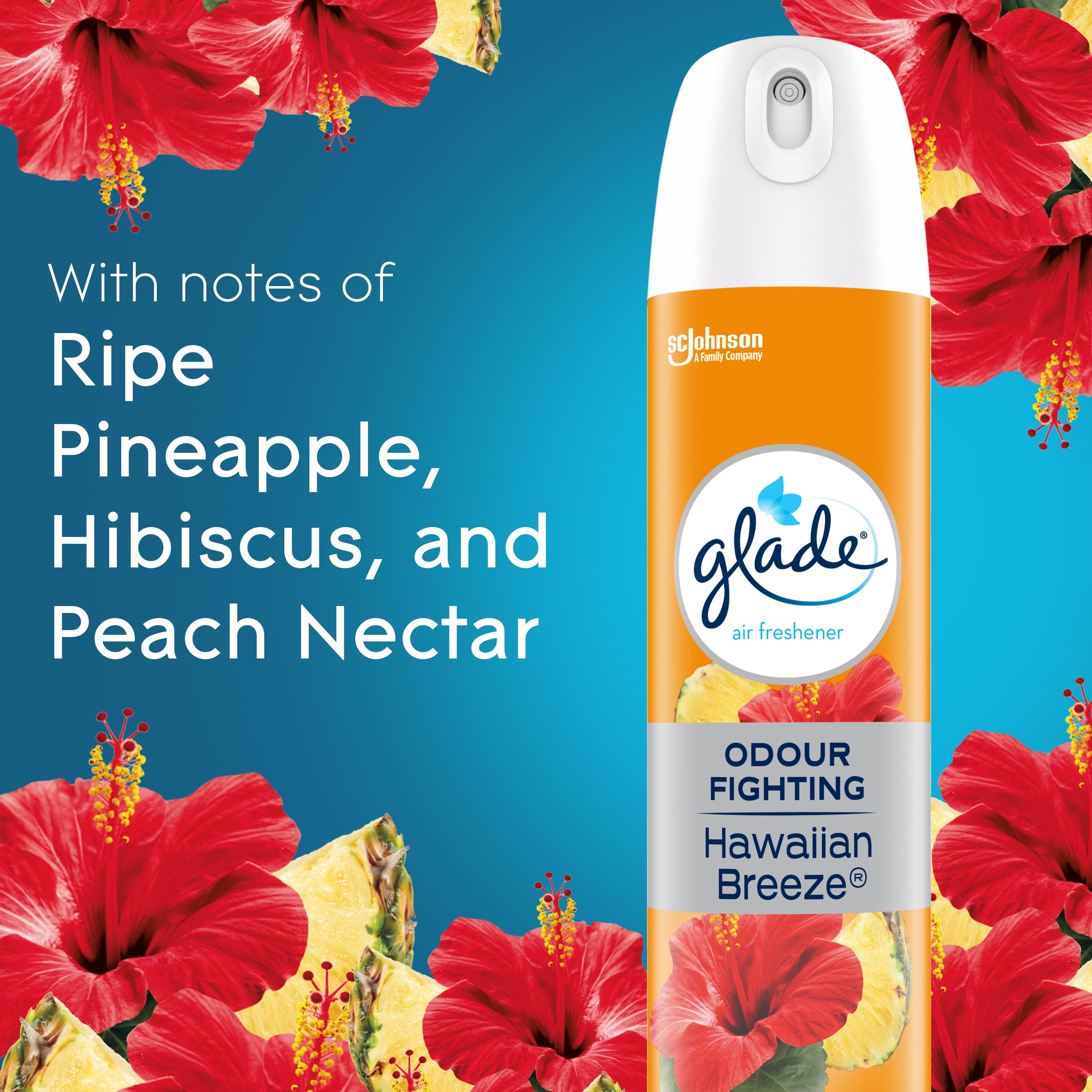 Glade® Air Freshener Odor Fighting Room Spray, Hawaiian Breeze