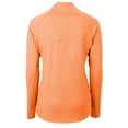 thumbnail image 3 of Women's Cutter & Buck  Heather Orange Virginia Tech Hokies Adapt Eco Knit Heather Recycled Full-Zip Jacket, 3 of 3