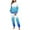 #011-Blue, variant on AUNVITO Women's Fleece Set Raglan Sleeves Long Sleeve Round Neck Cuffed Ankles Casual and Cozy Loungewear
