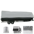 thumbnail image 2 of netuera 21-24ft Boat Cover Waterproof Trailerable Heavy Duty Pontoon Beam 102" Gray, 2 of 6
