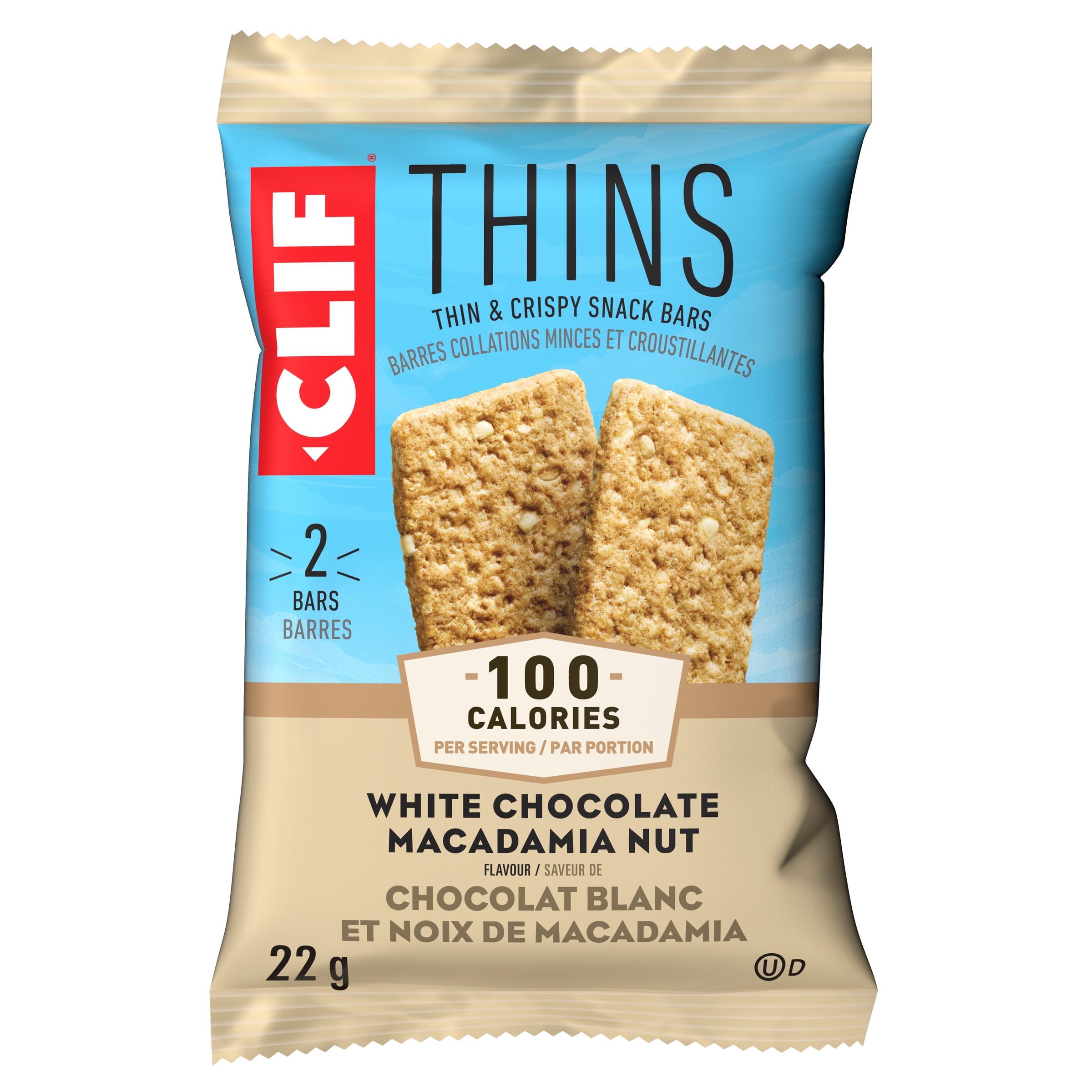 CLIF Thins White Chocolate Macadamia Nut 7CT CLIF Thins Chocolat blanc et noix de macadamia 7CT