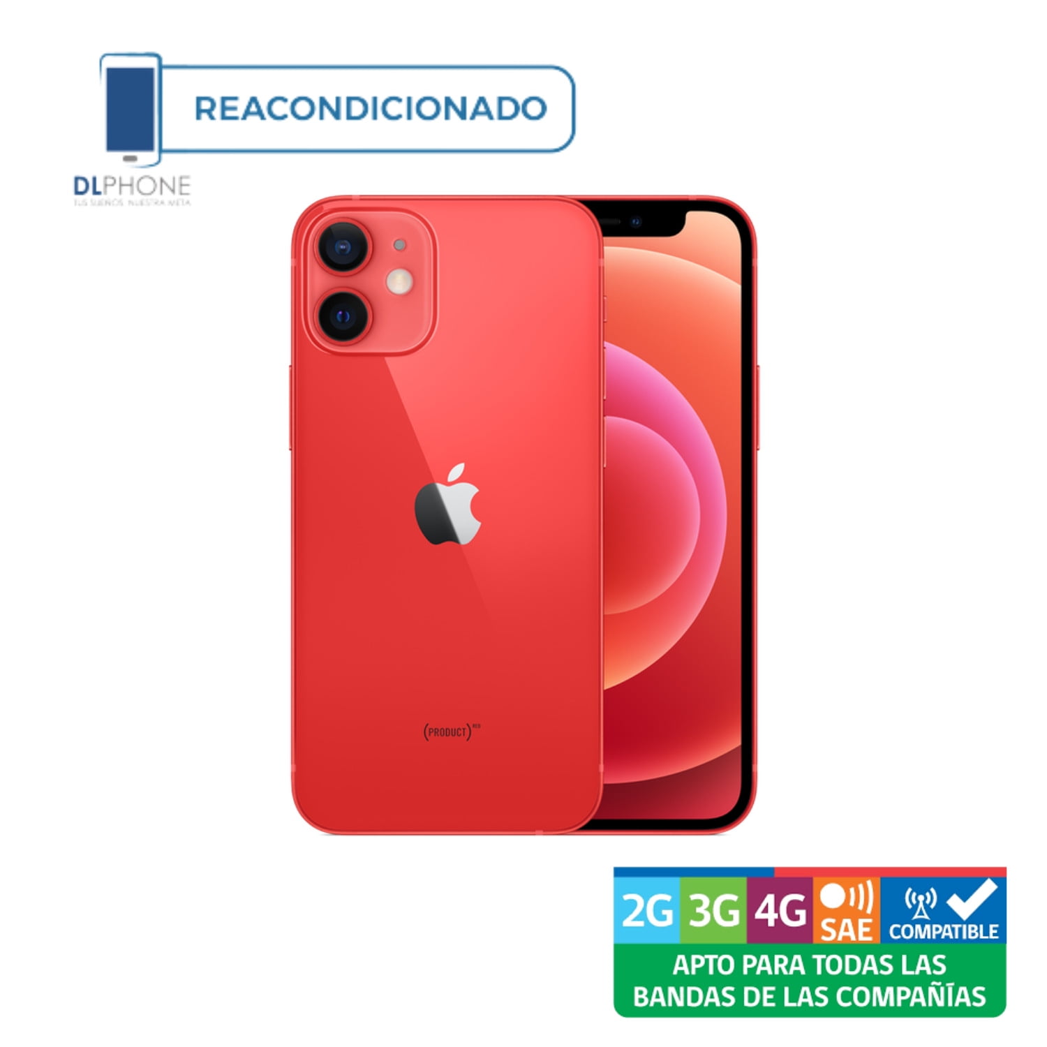 Apple iPhone 12 Mini 5G 64GB Azul Reacondicionado — Reuse Chile
