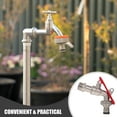 thumbnail image 3 of RUNROTOO Outdoor Water Spigot Faucet Red Metal For Gardeners With Practical Design 1Set, 3 of 8