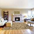 thumbnail image 1 of Ottomanson Ottohome Collection Non-Slip Rubberback Floral Leaves Design Indoor Rug, 1 of 7