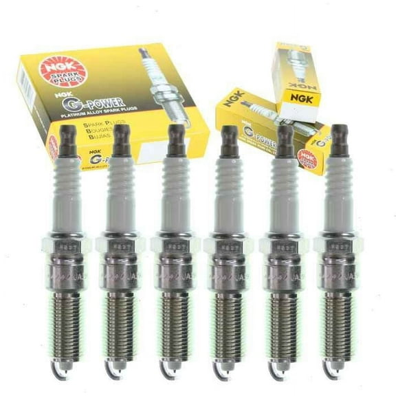 6 pc NGK G-Power Spark Plugs compatible with Chrysler 300 2.7L V6 2005-2010