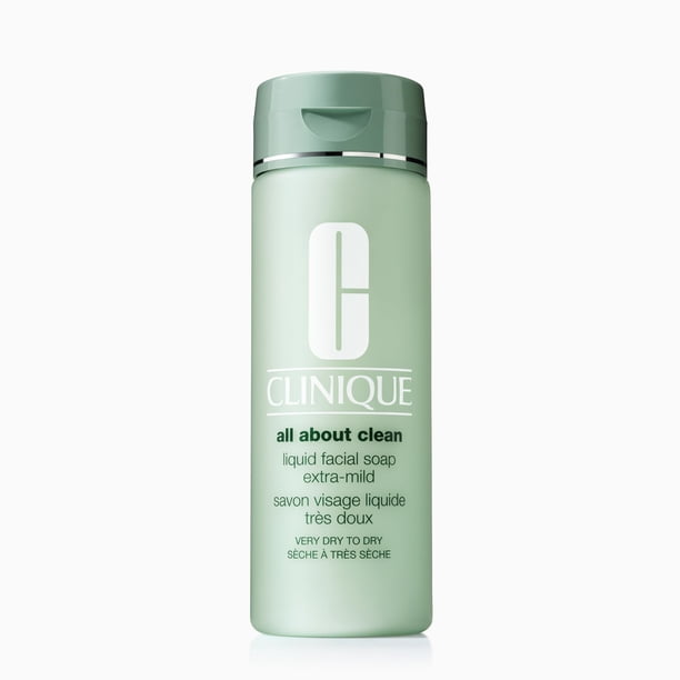 Clinique, Limpiador Facial Jabón Facial Líquido All About Clean Facial Soap para Piel Extra Seca a Seca, 200mL