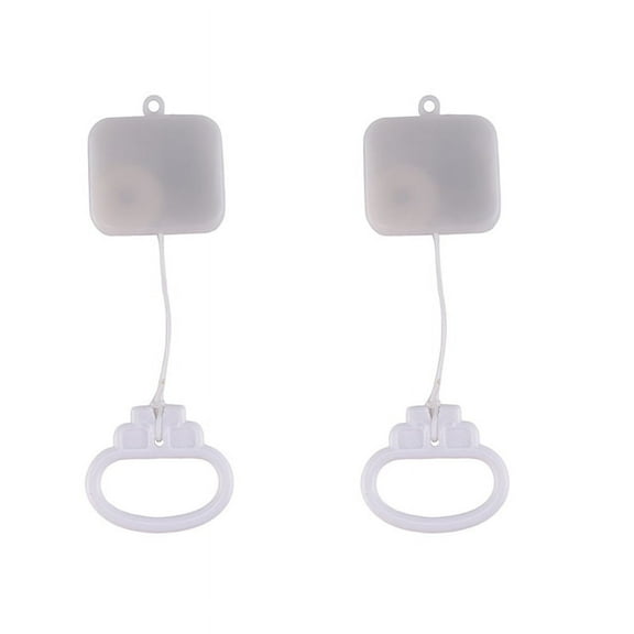 2X Pull String Cord Music Box White Kids Bed Bell Rattle Gifts Parts Accessories