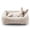 Beige-S PLUS (25"x21"x7"), variant on Dog Bed For Small Medium Dogs  Removable Washable Cover Soft Faux Rabbit Pet Anti-slip Fluffy Plush Puppy 25"x21"x7" Leopard Print Grey