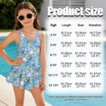 thumbnail image 5 of DISNIMO Girls Swimsuits Bunny Easter Egg Print Easter Day One Piece Bathing Suit for Kids Sleeveless Swim Dress Soft U Neck Swimwear Skirted Size 3-4Y, 5 of 8