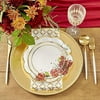 Kate Aspen Burgundy Blush Floral, 9 Inch, 9 in. Decorative Premium Paper Plates (Set of 16)